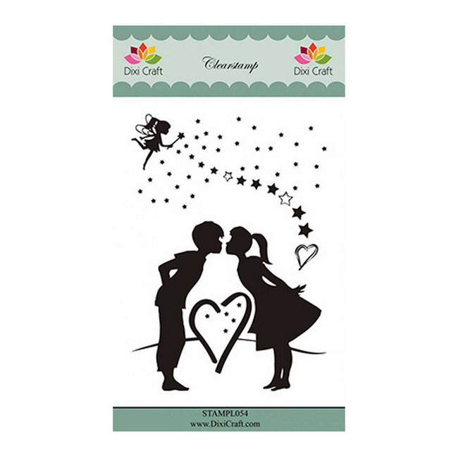 Dixi craft • timbro trasparente fata amore