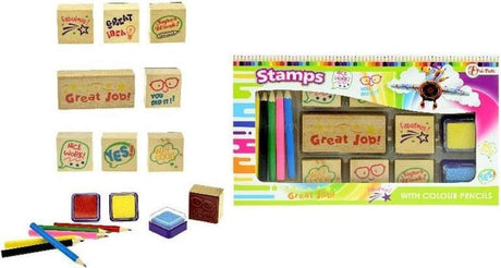 Set timbri Toi-toys con matite colorate