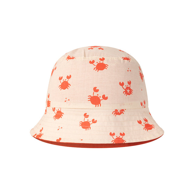 Granchio | cappello da sole reversibile UV beige rosso