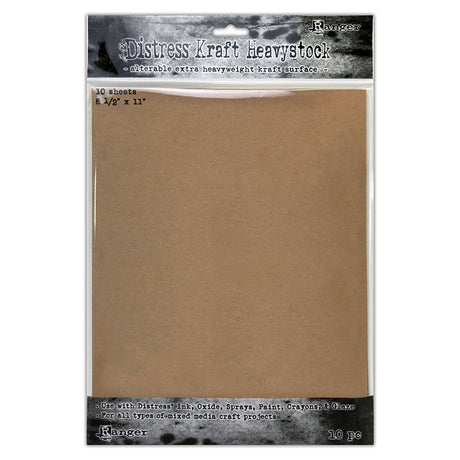 Ranger inchiostro ranger • tim holtz distress tecnica mista heavystock 20,32x25,40 cm kraft