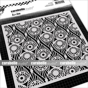 Carabelle studio • stencil quadrato 15,2 cm piume di paon