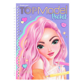 Libro da colorare tascabile della top model di Van der Doelen
