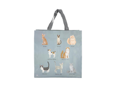 Borsa shopping Esschert design razze di gatti 14,5x39,6xh40,7cm