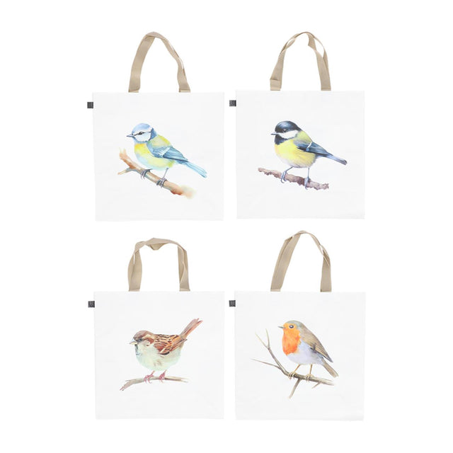 Esschert design borsa per la spesa acquerello uccello asino. 40x14,5x40 cm pag