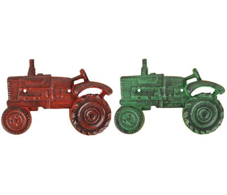 Apribottiglie Esschert design trattore 20x7x13 cm rosso o verde