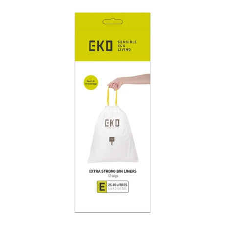 Sacchi per rifiuti Eko tipo e 25-35 litri - rotolo da 12 sacchi