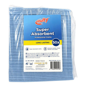 Strofinacci Multy altamente assorbenti 38x40 cm blu confezione da 50
