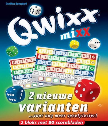 White goblin games qwixx mixx gioco di dadi (olandese, espansione, 2 - 5 giocatori, 15 minuti, da 8 anni)