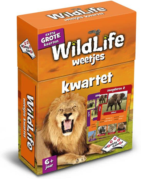 Giochi d'identità Quartetto di fatti sulla fauna selvatica - gioco di carte - pieno di fatti divertenti sugli animali selvatici
