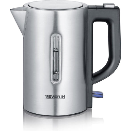 Severin wk3647 mini bollitore da viaggio 0,5 l 1100 w acciaio inossidabile nero