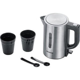 Severin wk3647 mini bollitore da viaggio 0,5 l 1100 w acciaio inossidabile nero