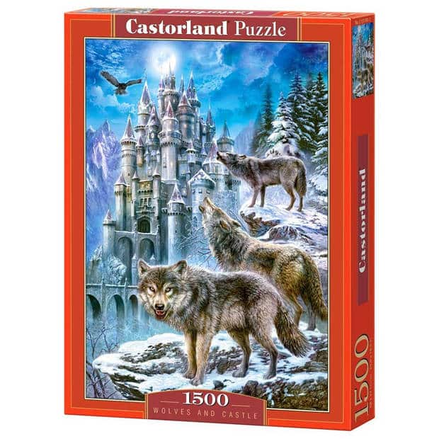 Lupi e castello di Castorland – Puzzle – 1.500 pezzi – Finitura satinata – Vestibilità perfetta – Qualità europea