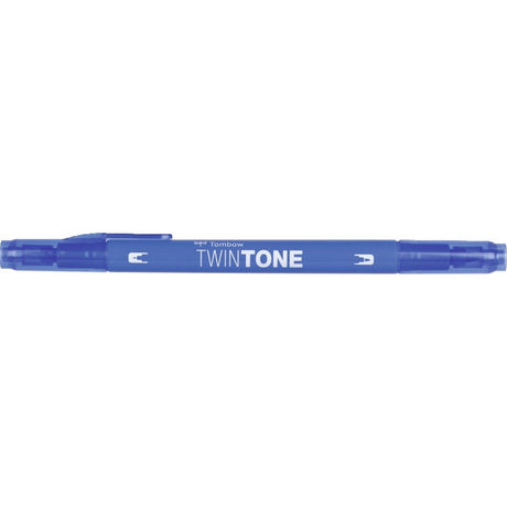 Tombow • brushpen bicolore blu a doppia punta