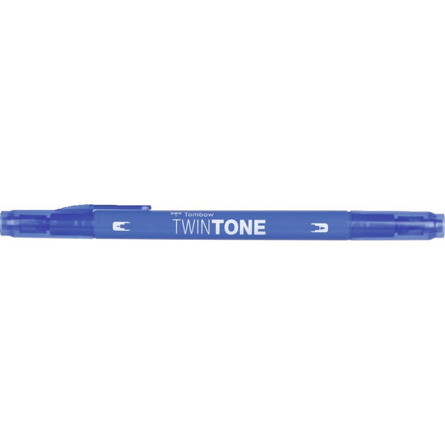 Tombow • brushpen bicolore blu a doppia punta