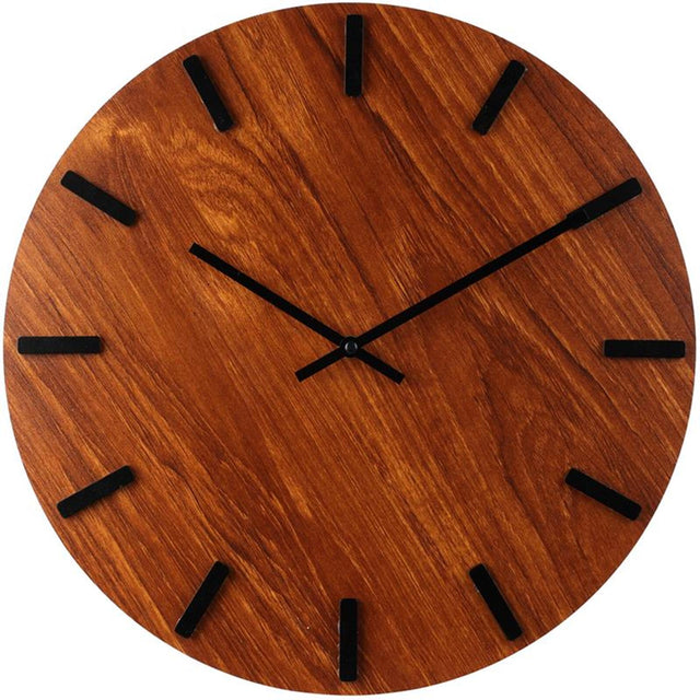 Orologio da parete in stile casa mdf color legno ø40cm