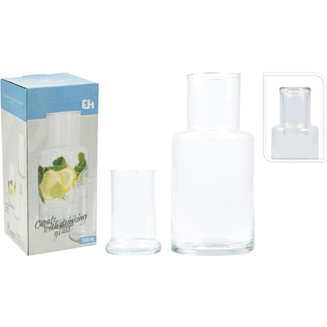 Ottima caraffa per acqua casalinga con bicchiere da 1500 ml