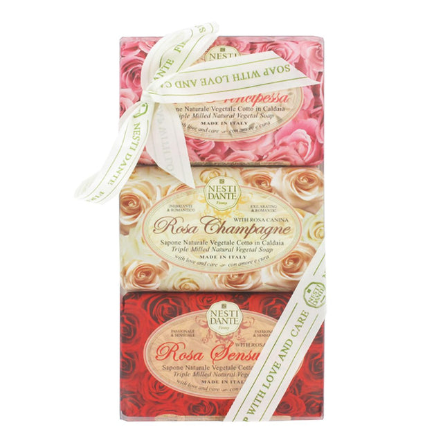 Nesti dante set regalo sapone rosa 3x150gr.