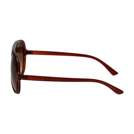 Occhiali da sole Spectrum vintage pilot sfumato marrone da donna
