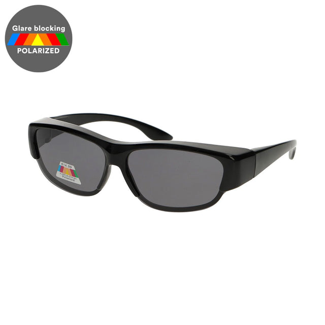 Occhiali da sole fit-over polarizzati Spectrum neri