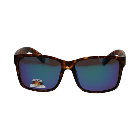 Occhiali da sole polarizzati Spectrum quadrati tartaruga blu verde unisex