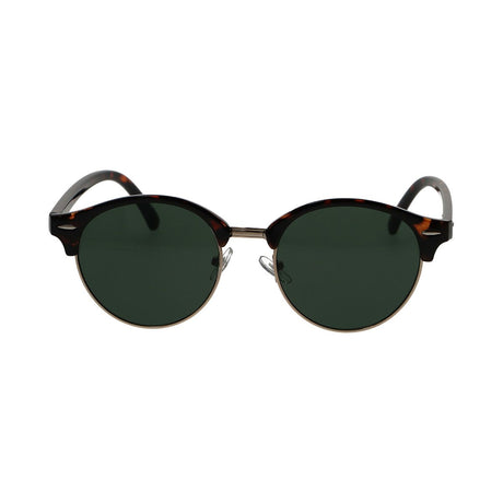 Occhiale da sole Spectrum club tondo havana oro verde unisex