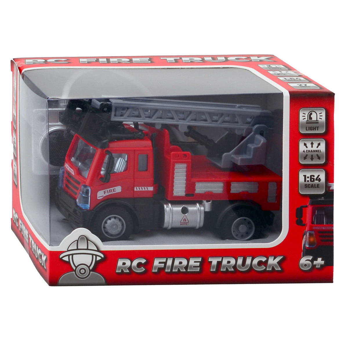 Johntoy RC fire truck Red 1:64