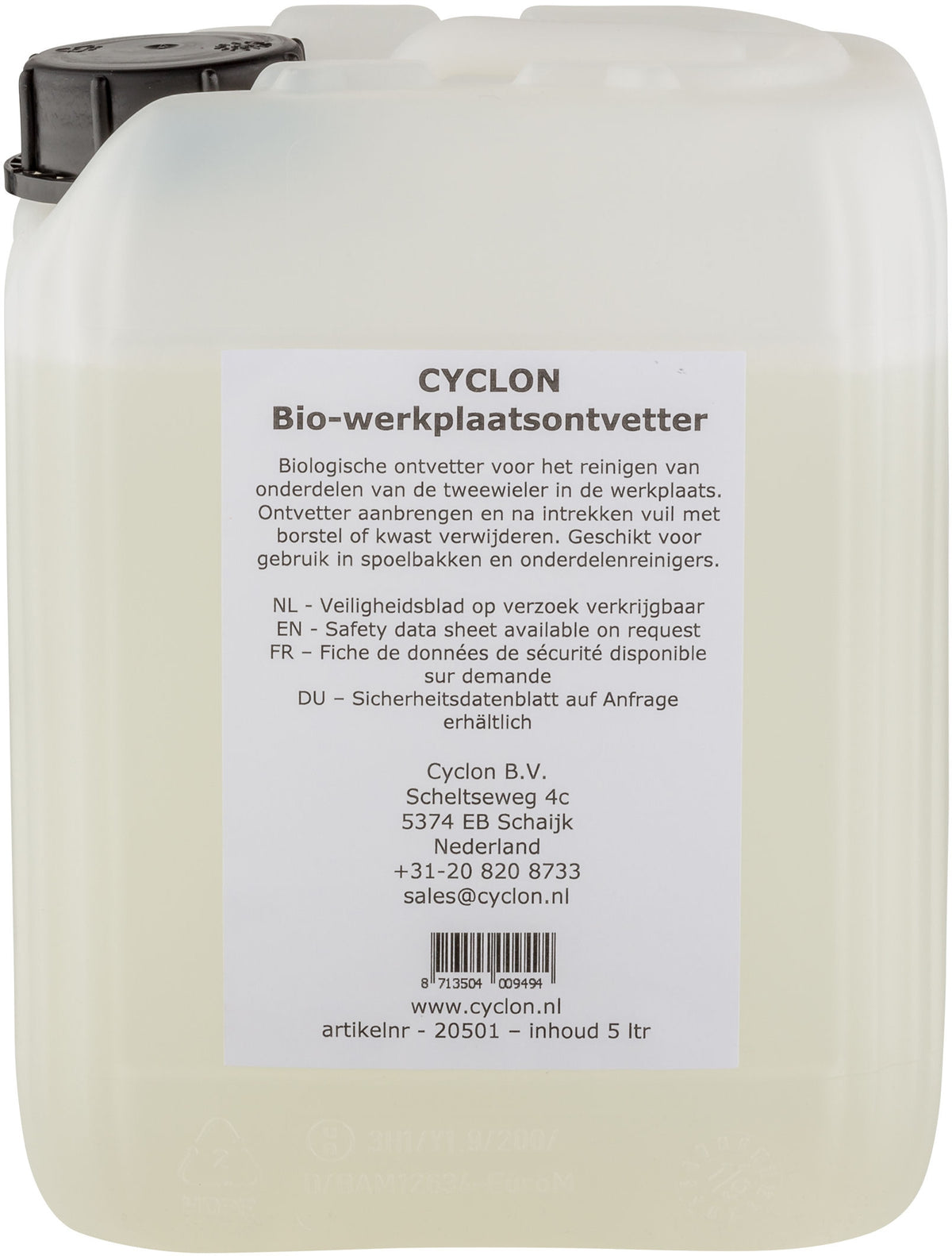 Degreaser ciclone bio da lavoro (5 litri)