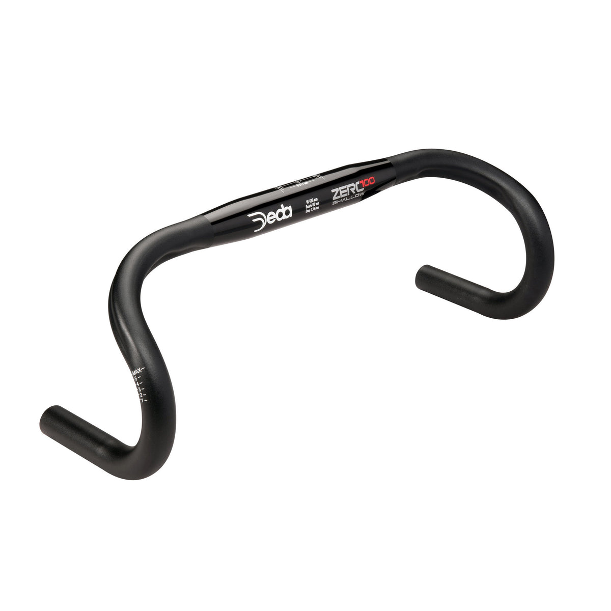 DEDA STERGE COLLE ZERO100 UNA SPACHIO ALLUMINUM BLACO
