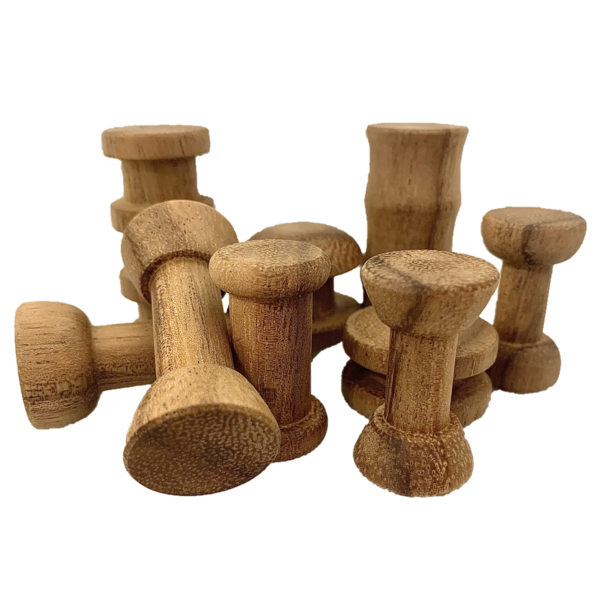 Toys Papoose Toys Toys Mini WW Spool Set Java Teak 10